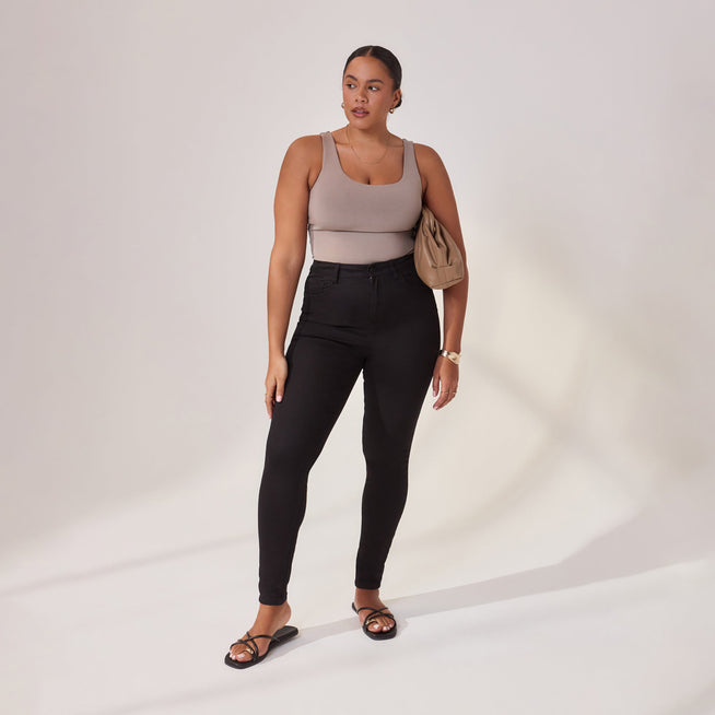 Jean sculptant Lift & Shape grande taille - Noir
