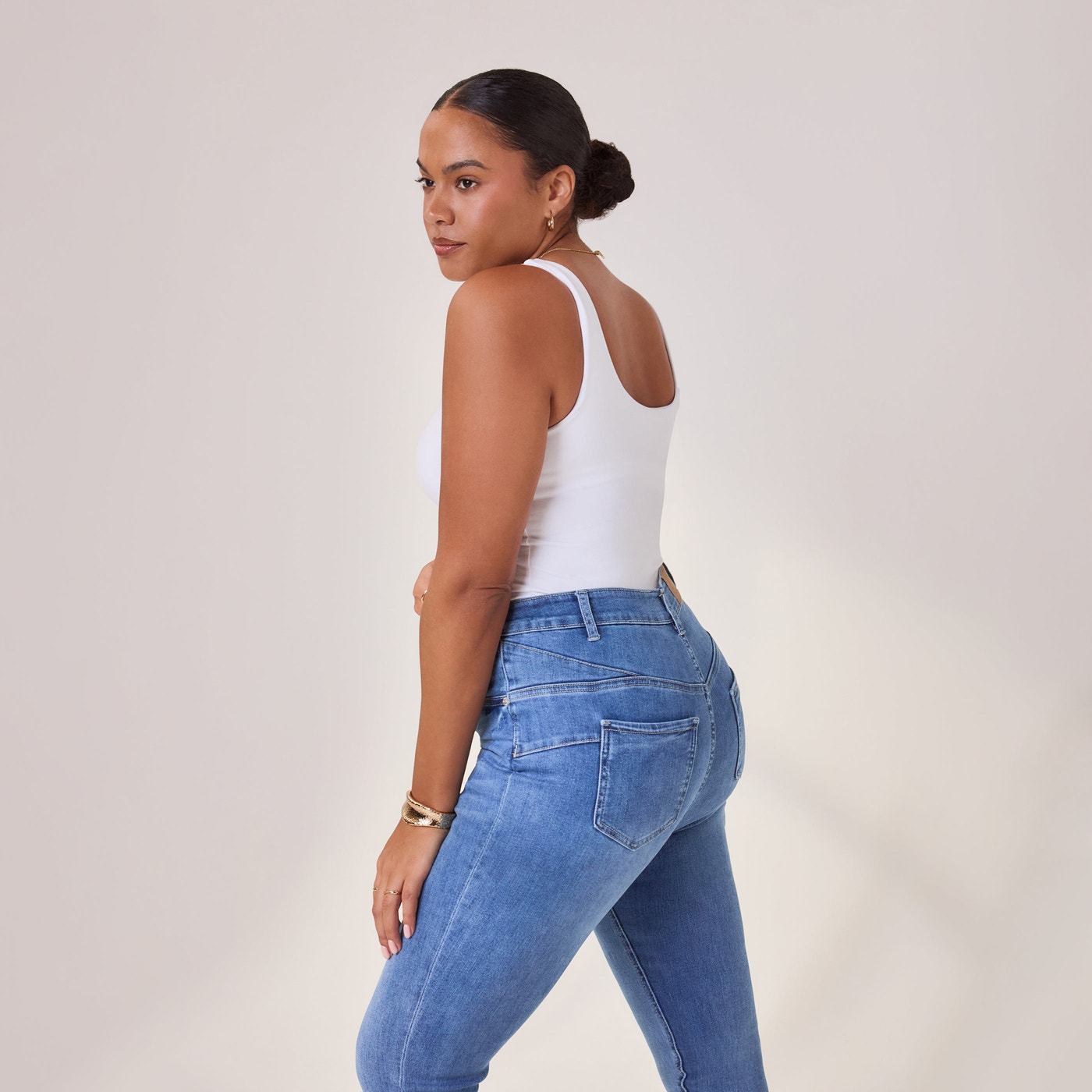 Jean sculptant Lift & Shape - Mid Bleu