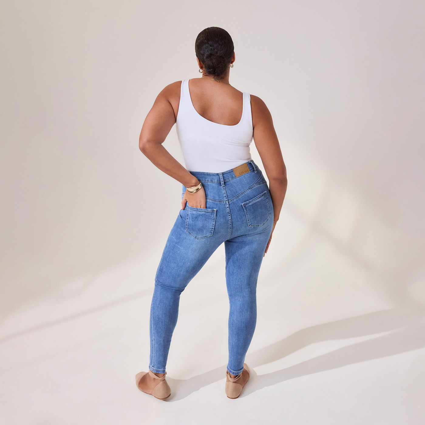 Jean sculptant Lift & Shape - Mid Bleu