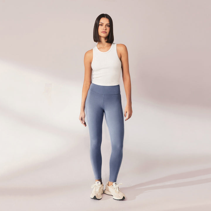 Legging léger taille haute Everyday - Steel Bleu