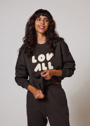 ALL SZN organique Sweat à Capuche Oversize Style 1 - Black Coffee
