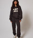 ALL SZN pantalon de jogging biologique à revers grande taille - Black Coffee