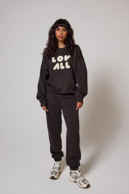 ALL SZN organique Sweat à Capuche Oversize Style 1 - Black Coffee