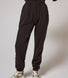 ALL SZN pantalon de jogging biologique à revers grande taille - Black Coffee