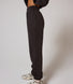 ALL SZN pantalon de jogging biologique à revers grande taille - Black Coffee