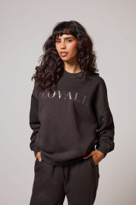 ALL SZN organique Sweat à Capuche Oversize Style 4 - Black Coffee