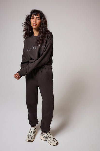 ALL SZN organique Sweat à Capuche Oversize Style 4 - Black Coffee