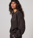 ALL SZN organique Sweat à Capuche Oversize Style 4 - Black Coffee