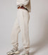 ALL SZN pantalon de jogging biologique à revers - Ecru