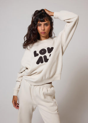 ALL SZN organique Sweat à Capuche Oversize Style 1 - Ecru