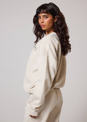 ALL SZN organique Sweat à Capuche Oversize Style 3 - Ecru