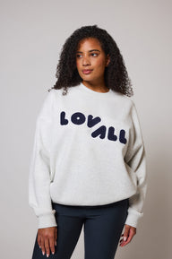 ALL SZN organique Sweat à Capuche Oversize grande taille Style 2 - Light Grey Marl