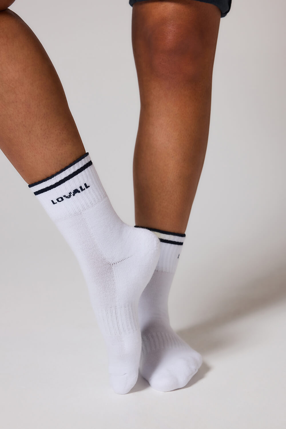 Chaussettes de sport côtelées – Bleu marine vintage