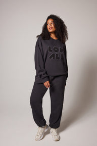 ALL SZN pantalon de jogging biologique à revers grande taille - Shadow