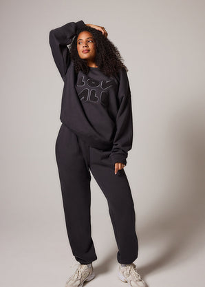 ALL SZN pantalon de jogging biologique à revers grande taille - Shadow