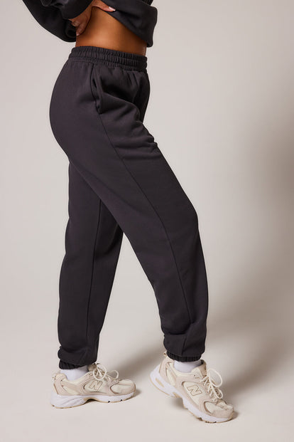 ALL SZN pantalon de jogging biologique à revers grande taille - Shadow