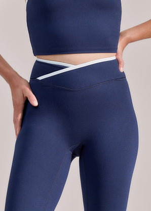 Ultimate Everyday Wrap Waist Leggings - Navy