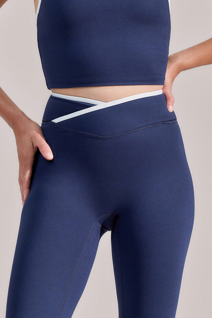 Ultimate Everyday Wrap Waist Leggings - Navy