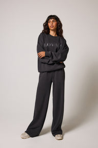 ALL SZN pantalon de jogging bio à jambes larges - Shadow