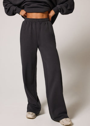 ALL SZN pantalon de jogging bio à jambes larges - Shadow