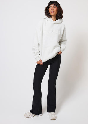 Poids lourd Sweat à Capuche Oversize grande taille - Light Grey Marl