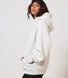 Poids lourd Sweat à Capuche Oversize grande taille - Light Grey Marl