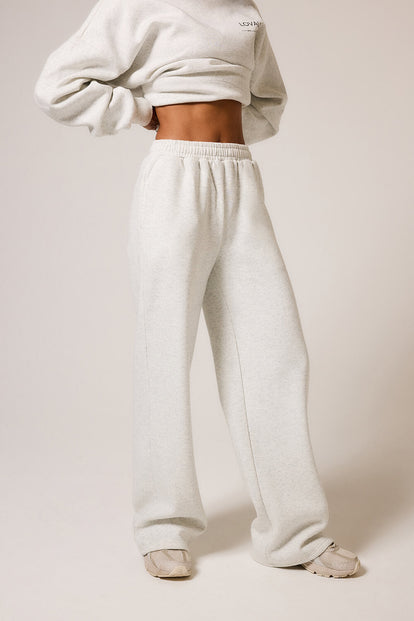 ALL SZN pantalon de jogging bio à jambes larges - Light Grey Marl