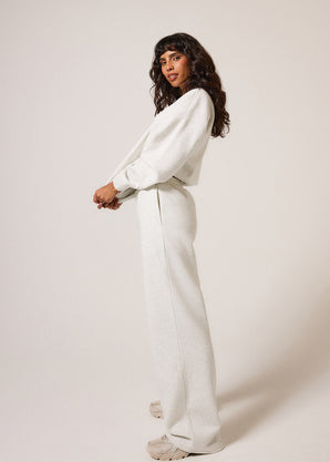 ALL SZN pantalon de jogging bio à jambes larges - Light Grey Marl