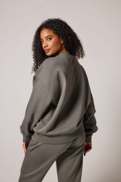 ALL SZN organique Sweat à Capuche Oversize grande taille Style 2 - Slate Green