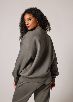 ALL SZN organique Sweat à Capuche Oversize Style 2 - Slate Green