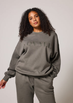 ALL SZN organique Sweat à Capuche Oversize Style 4 - Slate Green