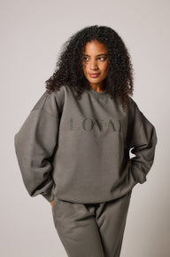 ALL SZN organique Sweat à Capuche Oversize Style 4 - Slate Green