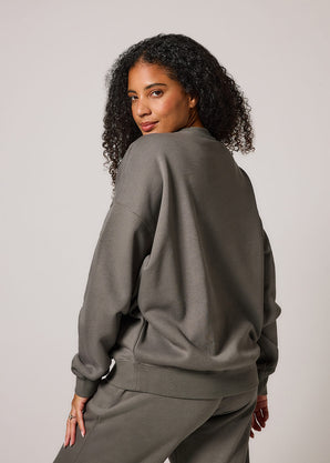 ALL SZN organique Sweat à Capuche Oversize Style 4 - Slate Green