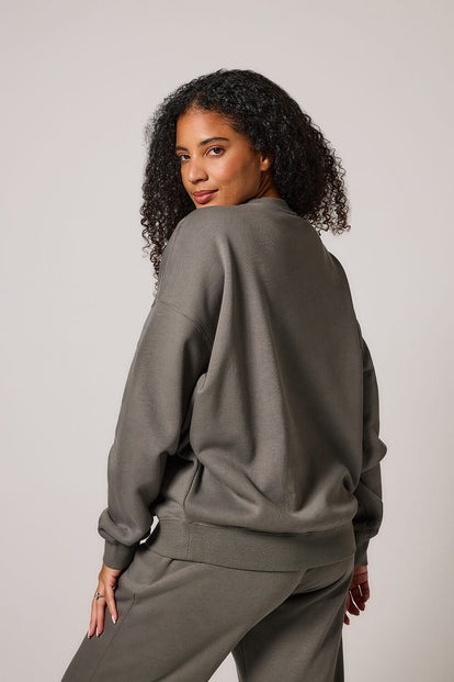 ALL SZN organique Sweat à Capuche Oversize grande taille Style 4 - Slate Green