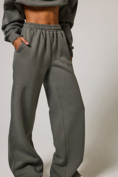 ALL SZN pantalon de jogging bio à jambes larges grande taille - Slate Green