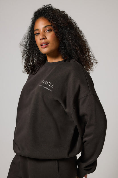 ALL SZN organique Sweat à Capuche Oversize Style 3 - Black Coffee