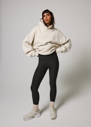 Poids lourd Sweat à Capuche Oversize - Ecru