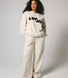 ALL SZN pantalon de jogging bio à jambes larges grande taille - Ecru