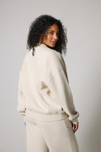 ALL SZN organique Sweat à Capuche Oversize grande taille Style 2 - Ecru