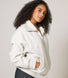 ALL SZN organique Pull Oversize avec Quart de Zip - Light Grey Marl