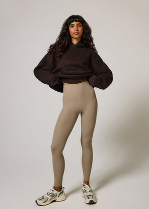 Poids lourd Sweat à Capuche Oversize grande taille - Espresso Brown
