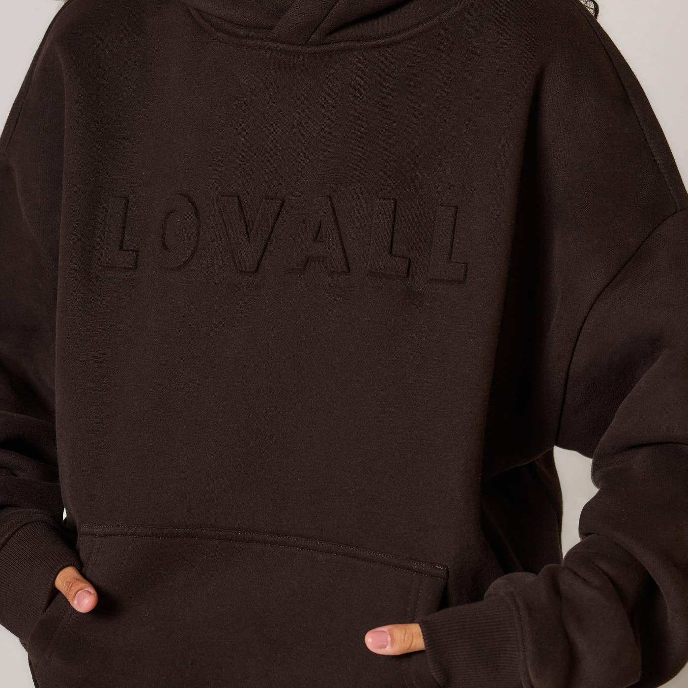 Poids lourd Sweat à Capuche Oversize - Espresso Brown