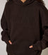 Poids lourd Sweat à Capuche Oversize grande taille - Espresso Brown