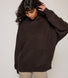 Poids lourd Sweat à Capuche Oversize grande taille - Espresso Brown