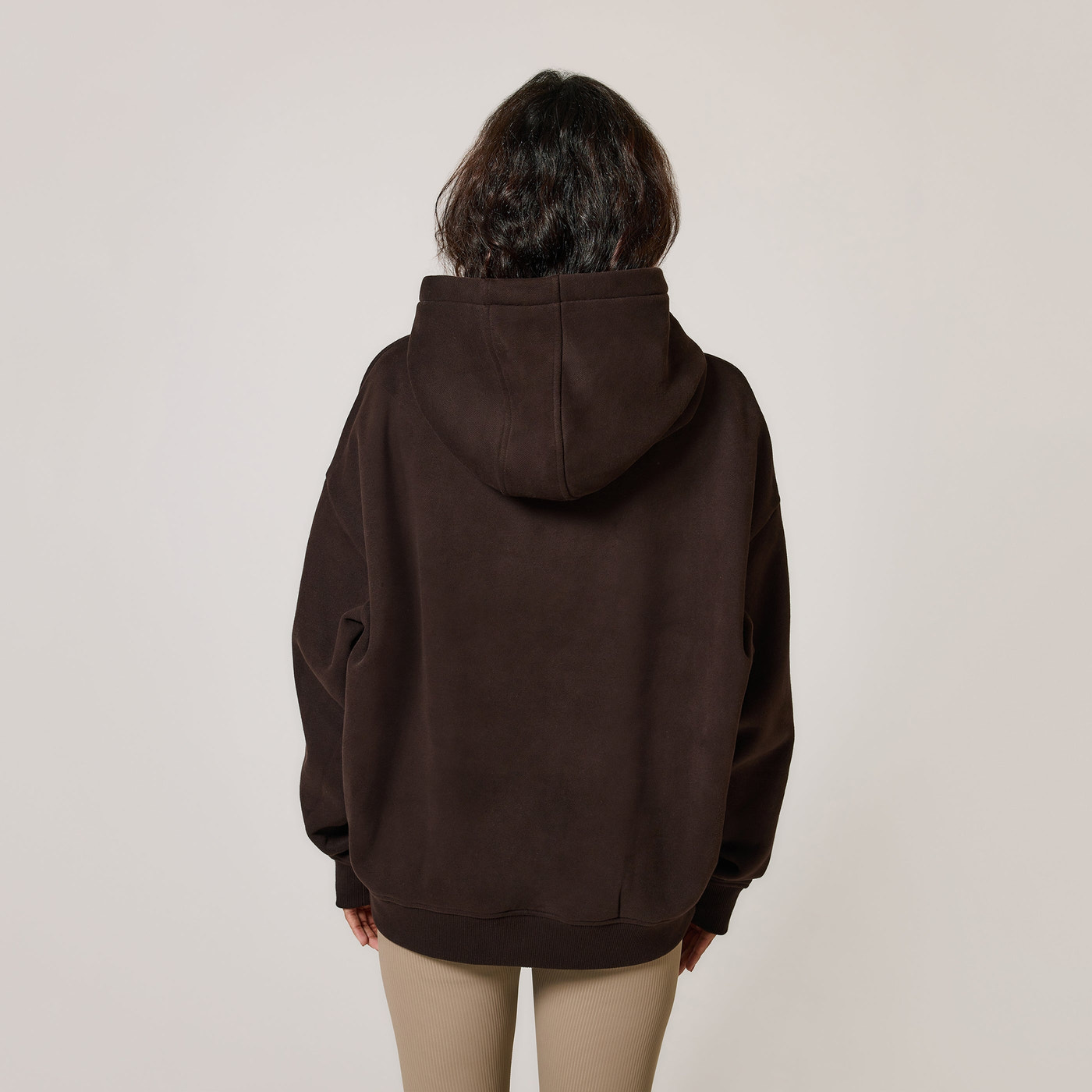 Poids lourd Sweat à Capuche Oversize grande taille - Espresso Brown
