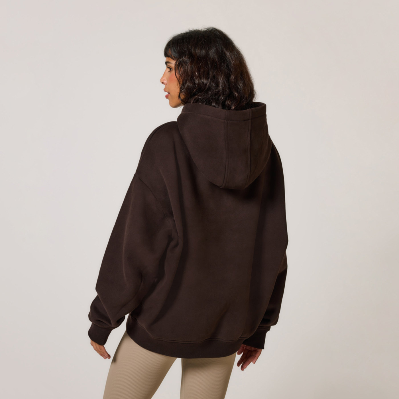 Poids lourd Sweat à Capuche Oversize grande taille - Espresso Brown