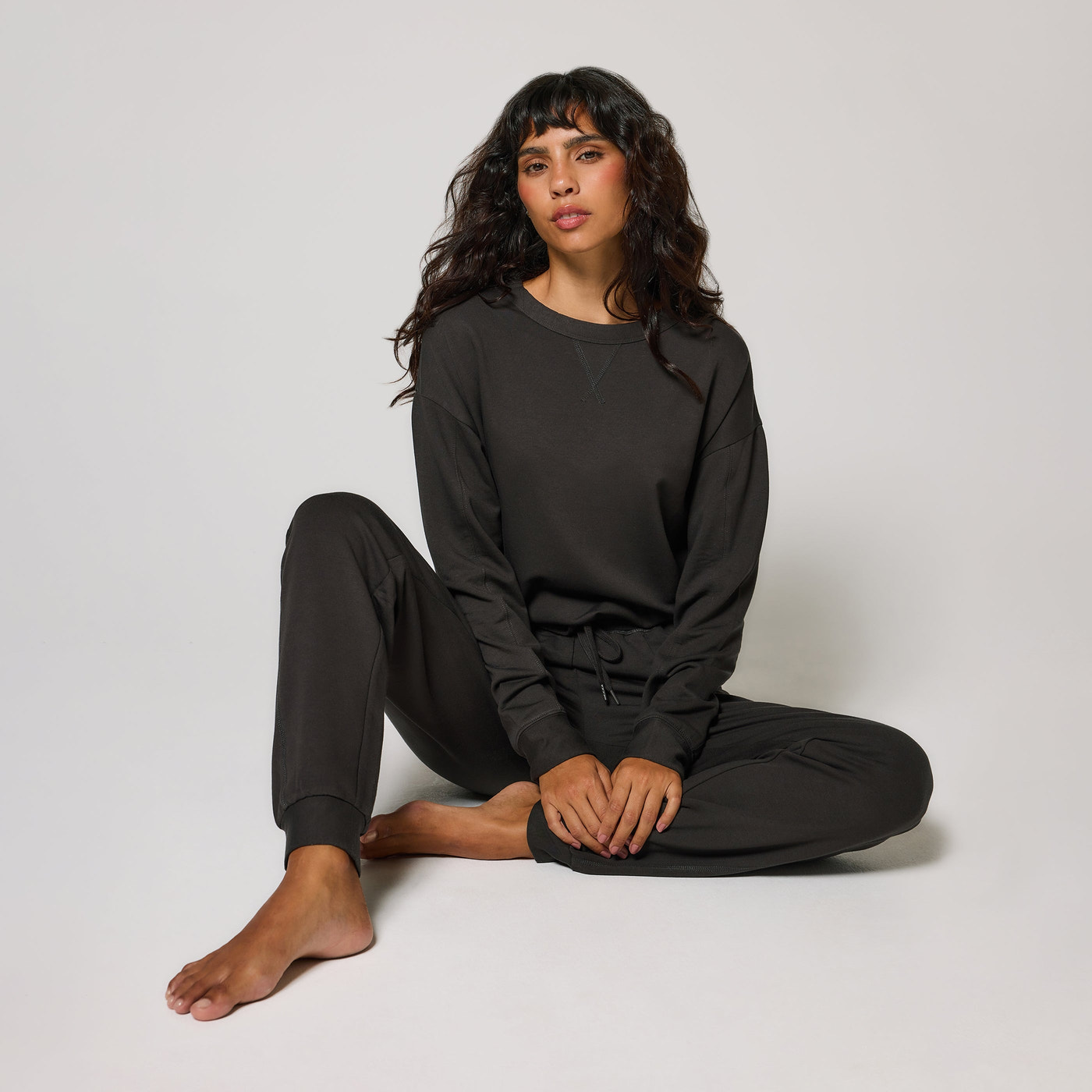 Sweat Lounge-Luxe grande taille - Black Coffee