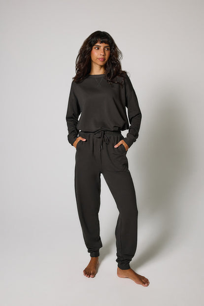 Sweat Lounge-Luxe grande taille - Black Coffee