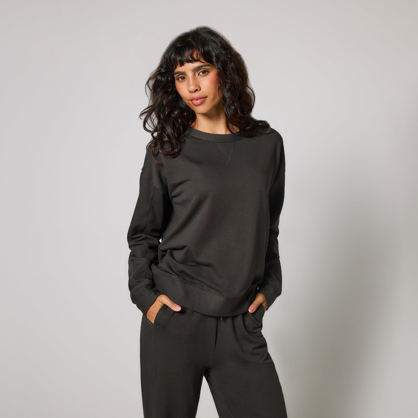 Sweat Lounge-Luxe grande taille - Black Coffee