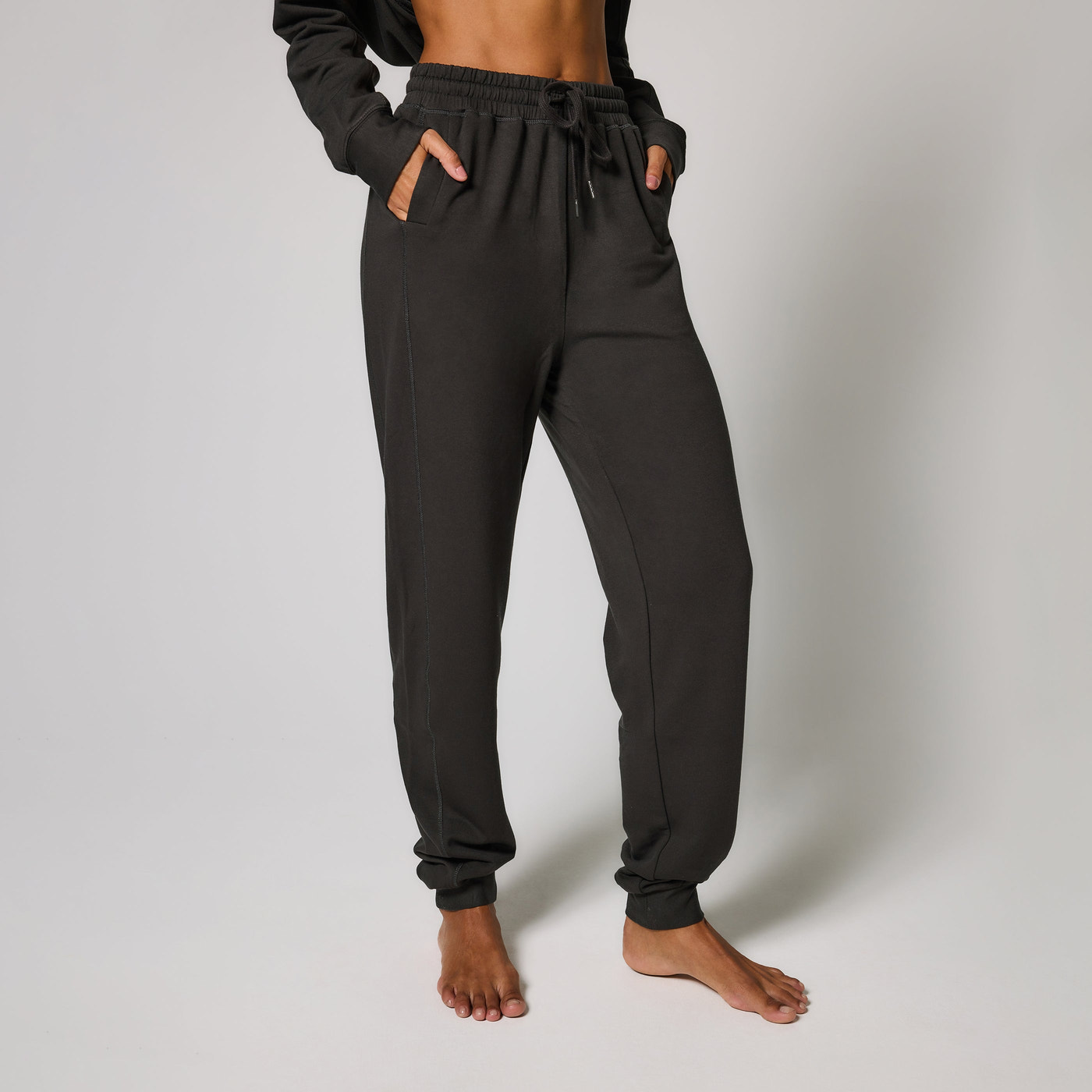 Pantalon de jogging Lounge-Luxe grande taille - Black Coffee